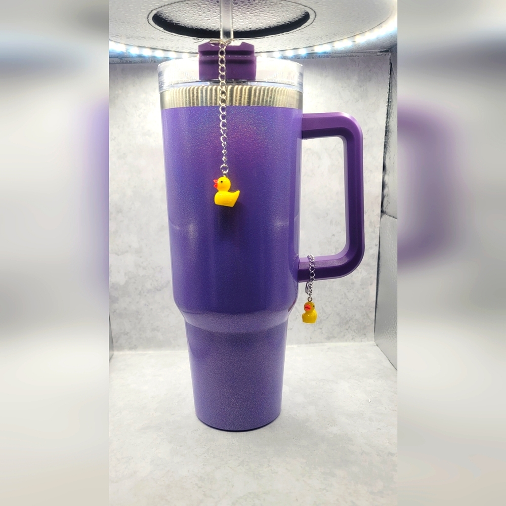 duckie straw/cup charm